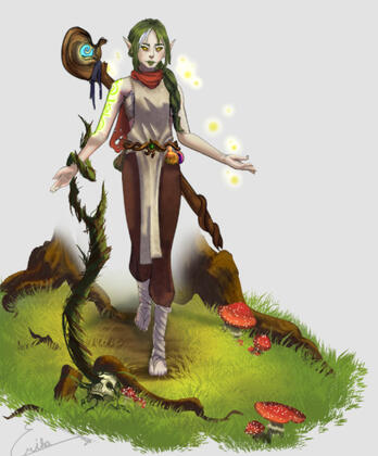 My Spore druid D&D Character